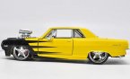 Maisto Yellow-Black Diecast 1965 Chevrolet Malibu SS Model