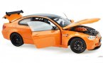 White / Orange 1:24 Scale Diecast BMW M3 GTS Model