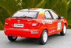 1:18 Scale Red WRC Painting Diecast Citroen Xsara Model