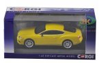 White / Yellow 1:43 Diecast Bentley Continental GT V8 Model