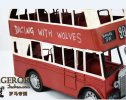 Medium Red Retro Style Handmade London Double Decker Bus Model