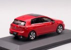 Red / White 1:43 Scale Diecast 2021 VW Golf 8 GTI Model