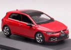 Red / White 1:43 Scale Diecast 2021 VW Golf 8 GTI Model