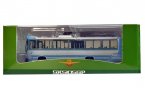 1:76 Scale White-blue ShangHai NO. 15 Route Trolley Bus Model