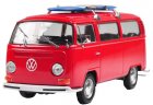 White / Red / Yellow 1:24 Welly Diecast 1972 VW T2 Bus Model