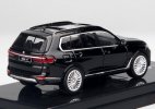 Black / White Paragon 1:64 Scale Diecast BMW X7 SUV Model