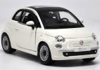 1:24 Scale White Bburago Diecast Fiat 500 Model