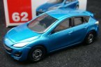 1:61 Scale Blue NO.62 TOMY Diecast Mazda AXELA Sport Toy