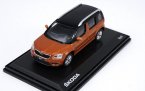 Blue / Orange 1:43 Scale Diecast Skoda Yeti Model