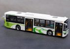 1:43 Scale White-Green Diecast Sunwin Shanghai City Bus Model