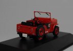 Red 1:43 Scale IXO Diecast Jeep Willys Car Model