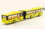 Kids Red / Yellow / Blue Diecast Articulated Bus Toy