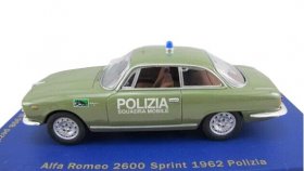 Army Green 1:43 Police Diecast Alfa Romeo 2600 SPRINT 1962 Model