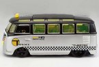 Silver 1:25 Scale Taxi MaiSto Diecast VW Van Samba Model