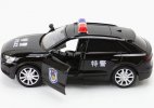 1:36 Scale Kids Black Police Diecast Audi Q8 SUV Toy