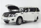 1:18 Scale White Diecast 2018 Nissan Patrol Y62 SUV Model