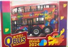 Mini Scale Red KMB Plastic MAN Double Decker Bus Model