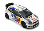 1:18 Scale White NOREV NO.1 Diecast VW Polo R WRC Model