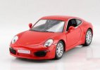 Black / Yellow /Red Kids 1:36 Diecast Porsche 911 Carrera S Toy