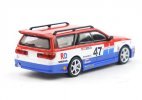 1:64 Scale Red Diecast Nissan Stagea R34 Wagon Model