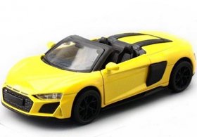 1:39 Scale Yellow / Green Kids Diecast Audi R8 Spyder Toy