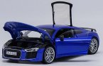 Green / White / Blue 1:18 Diecast Audi R8 V10 Plus Coupe Model