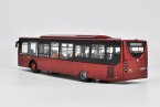 Wine Red 1:42 Scale Die-Cast YuTong City Bus Model