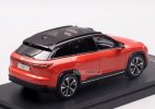 1:43 Scale Blue / Orange Diecast 2022 NIO ES7 SUV Model