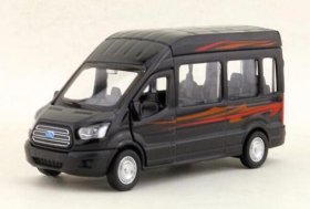 1:42 Scale Kids Black Diecast Ford Transit Van Toy