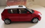 1:18 Scale Blue / Red / Orange Diecast Skoda Fabia Model