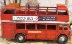 Red Medium Scale Tinplate NO.137 London Double Decker Bus Model