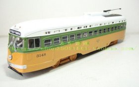 Green-Yellow 1:50 Scale Corgi Die-Cast Tram Model