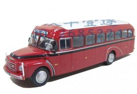 1:72 Scale Red Volvo B376 Bus Model