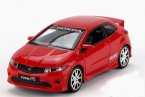 1:32 Scale Kids Red / Yellow / White Diecast Honda Civic Toy