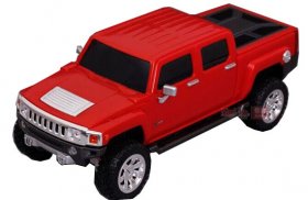 Red 1:24 Scale Maisto Full Functions R/C Hummer H3T Toy