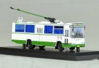 1:76 White SK5105GP NO.103 Diecast GuangZhou Trolley Bus Model