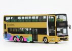 Yellow 1:76 Hong Kong Diecast MAN A95 Double Decker Bus Model