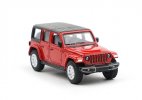 1:64 Scale Red / Green Diecast Jeep Wrangler Sahara Model