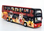 Red 1:43 Scale Diecast Foton AUV Double Decker Bus Model