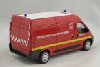 Red 1:43 Scale Diecast Peugeot BOXER Model