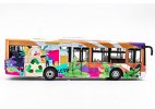1:43 Colorful Painting Diecast Sunlong SLK6109 City Bus Model