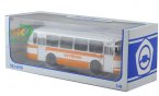 1:43 Scale Orange-White Die-Cast Soviet Union City Bus Model