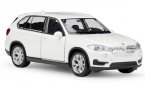 1:36 Scale White / Brown Kids Welly Diecast BMW X5 SUV Toy