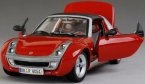 Red / Black Bburago 1:24 Diecast Mercedes-Benz Smart Model