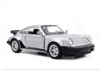 1:36 Scale Silver /Green Diecast 1978 Porsche 911 Turbo Car Toy