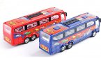 Kids Blue And Red Plastics Two Bus Toys