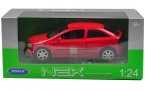 Welly Red / Silver 1:24 Scale Diecast 2000 Opel Astra Model