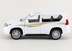 1:42 Scale White / Black Diecast Toyota Land Cruiser Prado Toy