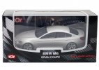 1:43 Scale Kids Silver Diecast BMW M6 Gran Coupe Car Toy