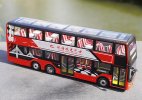 1:40 Diecast Zonson Smart Auto BAZN Double Decker Bus Model